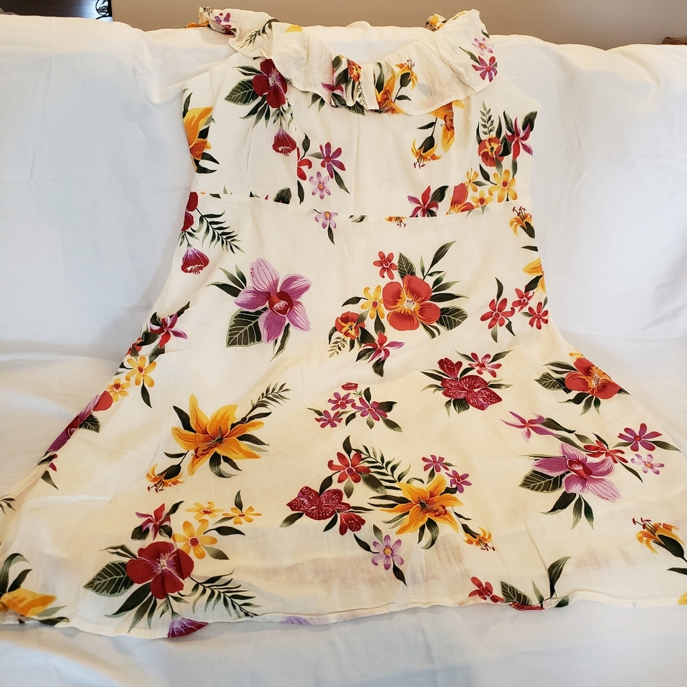 Plus floral summer dress